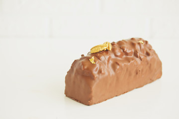 Chocolate Banana Cupcake. Selective focus