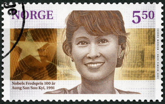 NORWAY - 2001: shows Aung San Suu Kyi ( born 1945), diplomat, The Nobel Peace Prize, 1991, 2001