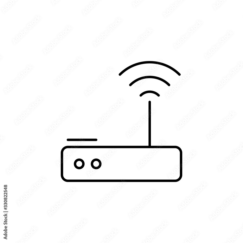 Aufkleber router, networking icon. simple line, outline vector elements of storage and cloud icons for ui and 