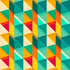 Retro triangle seamless pattern