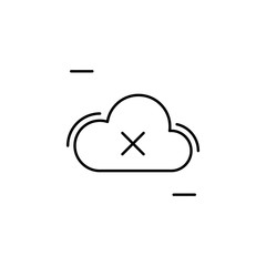 Cloud, lost, networking icon. Simple line, outline vector elements of storage and cloud icons for ui and ux, website or mobile application