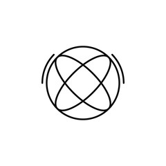 Earth, global, networking icon. Simple line, outline vector elements of storage and cloud icons for ui and ux, website or mobile application