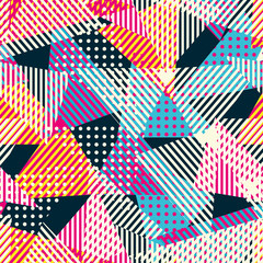 Obraz premium retro cloth seamless pattern