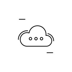 Cloud, networking icon. Simple line, outline vector elements of storage and cloud icons for ui and ux, website or mobile application