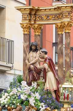 Ecce Homo. Procession Holy Friday. Leon, Spain. Holy Week 2019.