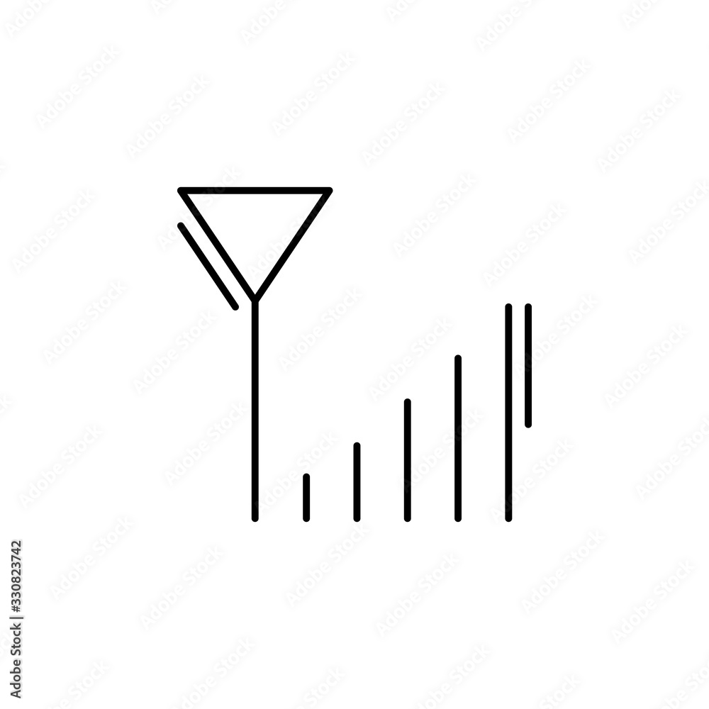 Poster signal, networking icon. simple line, outline vector elements of storage and cloud icons for ui and 
