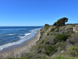 Sweeping Scenic Views of the Shore of Goleta California