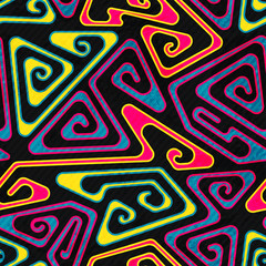 psychedelic spiral seamless pattern