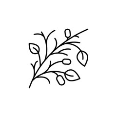 Branch, tree, flowering icon. Simple line, outline vector elements of spring icons for ui and ux, website or mobile application