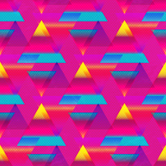 pink triangle seamless pattern