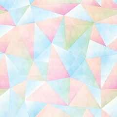 Pastel color triangle seamless pattern