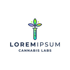 Cannabis Labs modern Logo Template