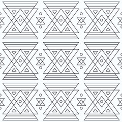 Monochrome marking triangles seamless pattern
