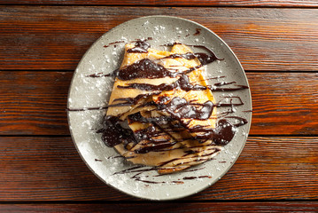 chocolate covered pancakes