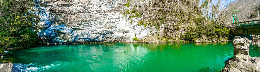 Lake Tshyna (Blue lake) in Abkhazia.