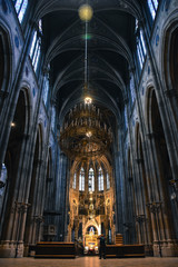 inside the church, main aisle to the altar