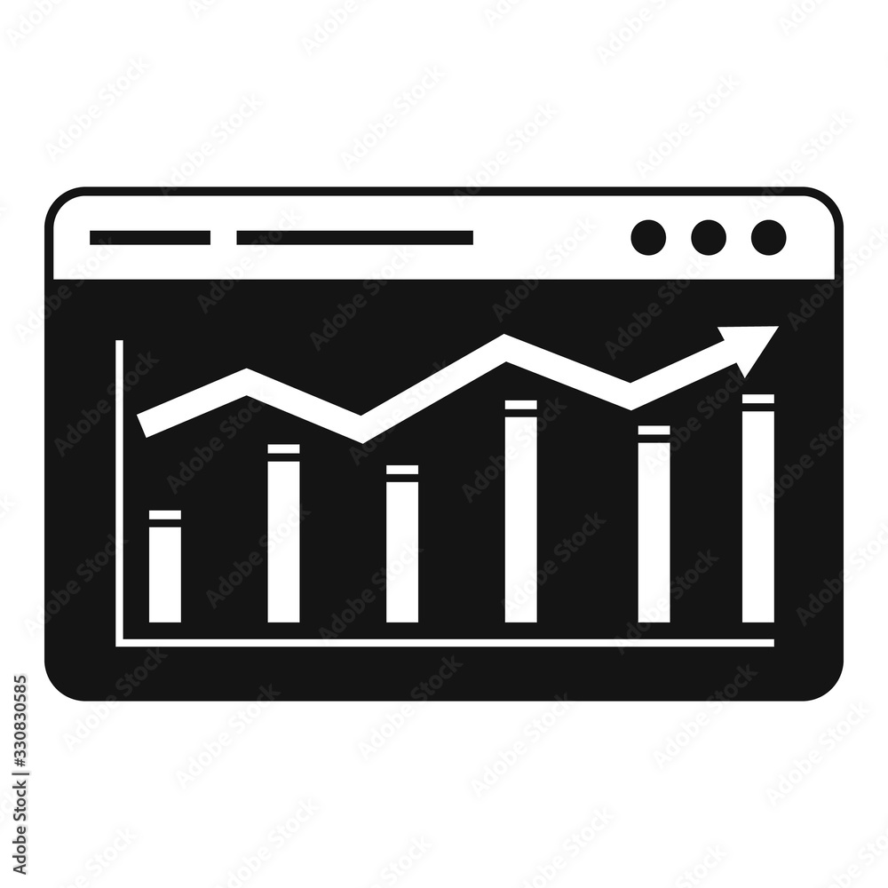 Poster crm web platform icon. simple illustration of crm web platform vector icon for web design isolated o