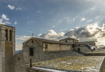 Fototapeta na wymiar View of the Cathedral of Santa Maria Assunta in Montepulciano