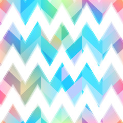 Colored zigzag seamless pattern