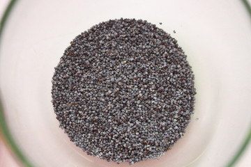 black mustard seeds on spoon