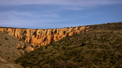 Close-up view of Las Cárcavas in Madrid, Spain. Travel concept