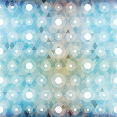 blue circle seamless pattern with grunge effect