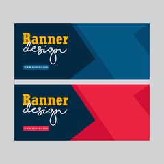 Business Banner. Presentation and Brochure. Vector illustration. Banner stand template design