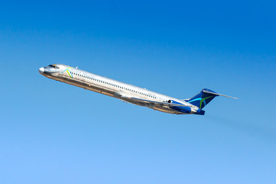 World Atlantic Airlines McDonnell Douglas MD-83 airplane at New York JFK