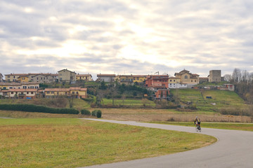 Vista della frazione di Camisasca a Costa Masnaga, provincia di Lecco