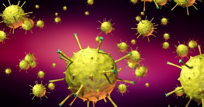 COVID-19 aka Coronavirus Spread All Over The World. Dangerous Pandemic Disease. Dangerous Flu Outbreak. COVID-19 Disease Spreading. Virus Related 3D Animation. 