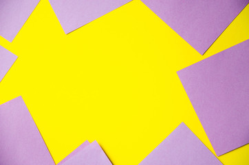 Multi-colored stickers for notes, reminders. On a yellow background, stickers around the screen. In...