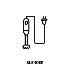 blender vector line icon. Simple element illustration. blender icon for your design. Can be used for web and mobile.