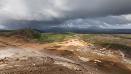 Site géothermal Hverir en Islande