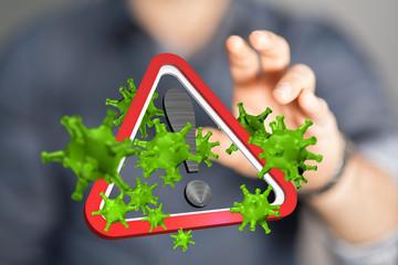 epidemic coronavirus 2019-nCoV, Novel Coronavirus Alert outbreak . Virus Covid 19-NCP. Spread of...