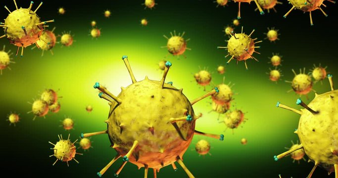 COVID-19 aka Coronavirus Spread All Over The World. Dangerous Pandemic Disease. Dangerous Flu Outbreak. COVID-19 Disease Spreading. Virus Related 3D Animation. 