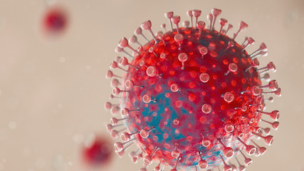 COVID-19 SARS, Coronavirus , SARS-CoV, SARS CoV, virus 2020 , MERS-CoV ,chinese virus 2019-nCoV - 3D Rendering