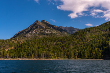 Waterton Lake in the Mountains