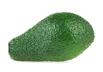 Ripe avocado isolated on a white background. Clipping Path.