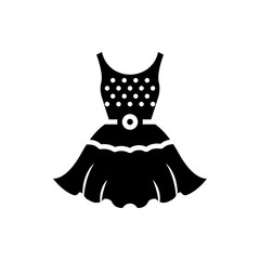 Frock Vector Icon Glyph style illustration.