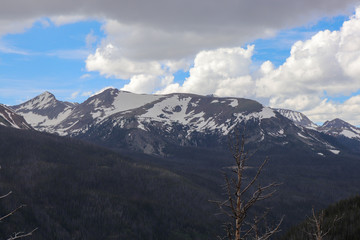 A snow covered mountain. High quality photo