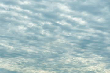 Cotton like clouds  Full frame sky background 