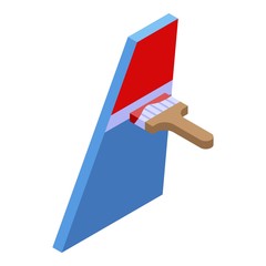 Aircraft painting icon. Isometric of aircraft painting vector icon for web design isolated on white background
