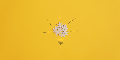 Conceptual image of idea and innovation