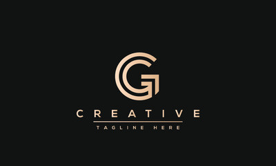 Modern creative letter G vector logo design. Minimalist G Luxury monogram initial based icon.