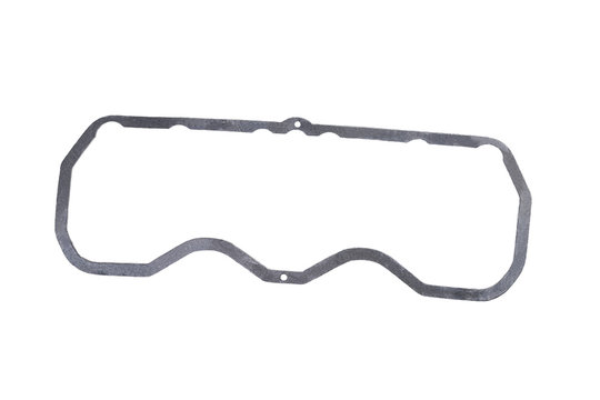 paronite gasket of an automobile engine, gasket of a truck engine close-up