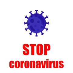 stop coronovirus vector illustration, virus, disease