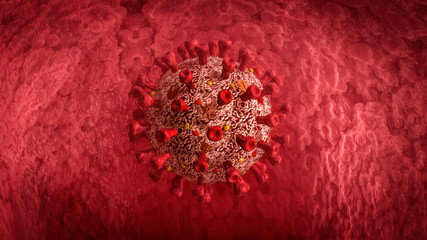 Corona-Virus im Rachen