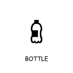 Fototapeta na wymiar Bottle flat vector icon