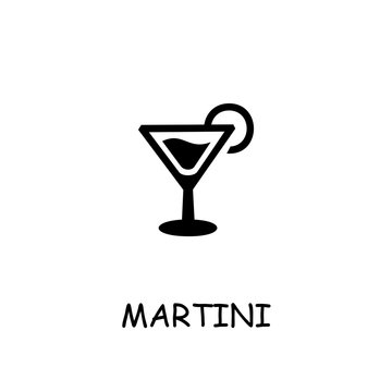 Martini flat vector icon