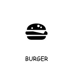 Burger flat vector icon